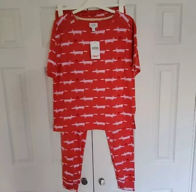 Buy NEXT Womens Scion Red Fox Short Sleeve Cotton Pyjamas SIZE MEDIUM 12 - 14 BNWT  • 20.99£