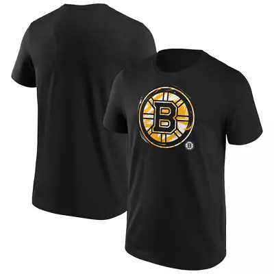 Buy Boston Bruins Men's T-Shirt NHL Marble Black Top - New • 14.99£