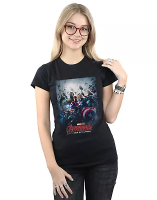 Buy Marvel Studios Women's Avengers Age Of Ultron Poster T-Shirt • 13.99£