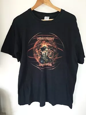 Buy Vintage 2008 JUDAS PRIEST World Tour NOSTRADAMUS Black T-Shirt Size LARGE RARE  • 15£