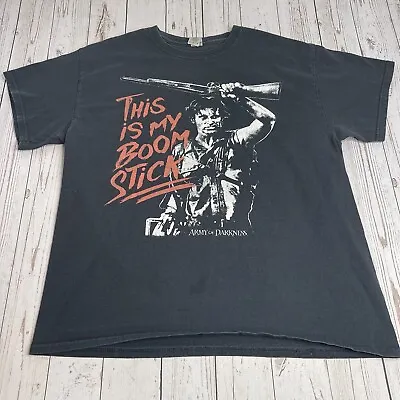 Buy Army Of Darkness This Is My Boomstick Graphic T Shirt Large 2005 Movie Promo Tee • 19.80£