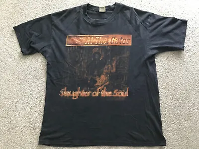 Buy Vintage AT THE GATES SLAUGHTER OF THE SOUL XL '95 TSHIRT-ENTOMBED,IN FLAMES • 110.13£
