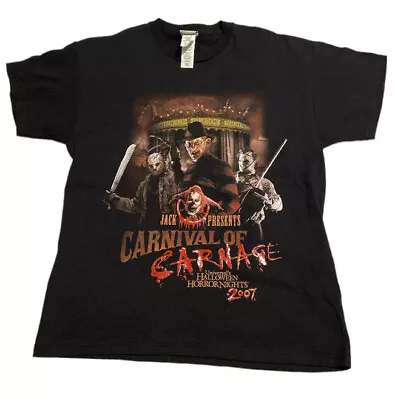Buy Vintage 2007 Carnival Of Carnage T-Shirt / Universal Studios / Small Horror • 55.92£