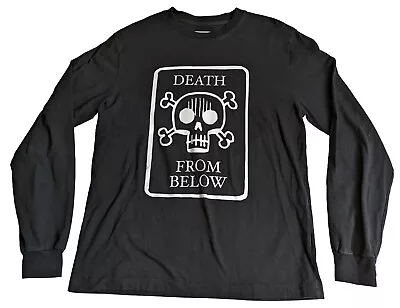 Buy Gorillaz Gfoot 'death From Below' Long Sleeve T-shirt Medium Black White • 18£