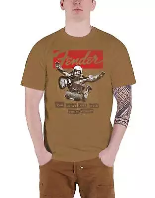 Buy Fender T Shirt You Wont Part With Yours Either Logo New Official Mens Brown L • 18.95£