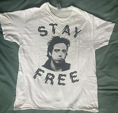 Buy Mick Jones-The Clash-Stay Free T Shirt-Size L • 17.50£