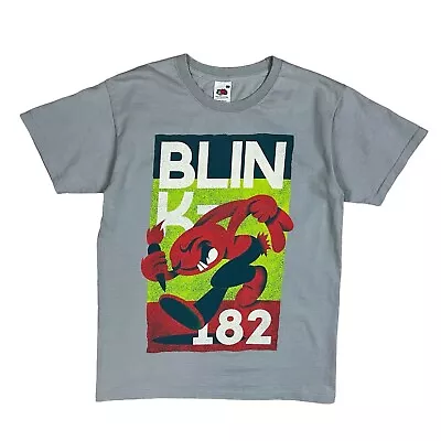 Buy BLINK 182 T Shirt Band Mens Grey Small Punk Rock Graphic Short Sleeve • 14.95£