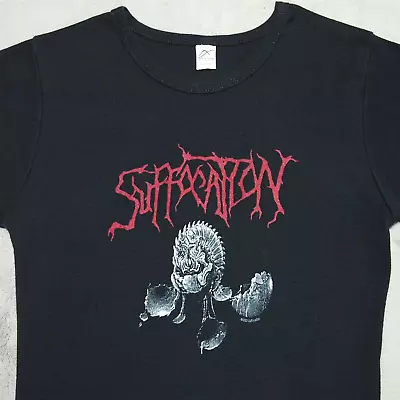 Buy VTG SUFFOCATION Death Metal Tshirt 2003 Effigy Of Forgotten Womens Medium • 87.71£