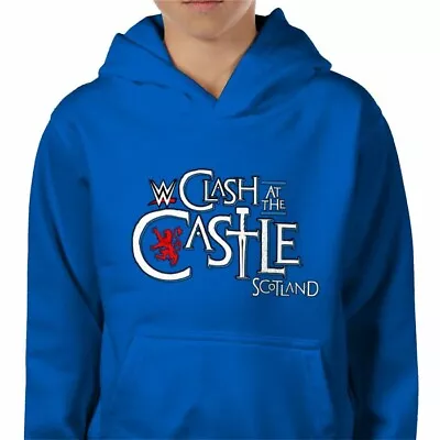 Buy Clash At The Castle Scotland Youth Hoodie Sizes Ages 3/4 To 12/13 Blue • 29.99£
