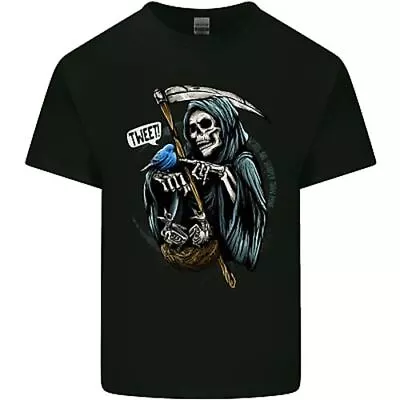 Buy The Grim Reaper Skull Heavy Metal Gothic Mens Cotton T-Shirt Tee Top • 10.99£