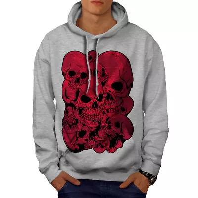 Buy Wellcoda Goth Metal Death Skull Indian Mens Hoodie • 29.99£