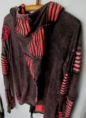 Buy Nepal PIXIE Hoodie Jacket Cotton Size 10  Boho Festival Om Psytrance Alt Fairy • 16£