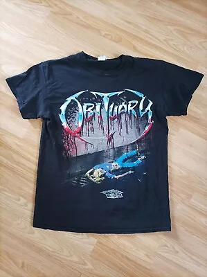 Buy Obituary Slowly We Rot (M) T-shirt RARE VINTAGE  Immolation Cannibal Corpse • 36.66£