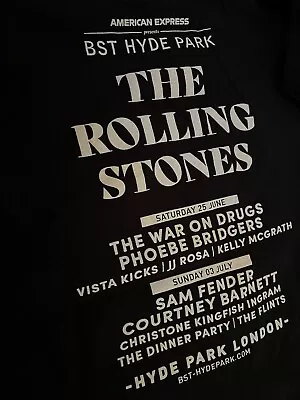 Buy The Rolling Stones British Summer Time Hyde Park Tour Shirt • 10£