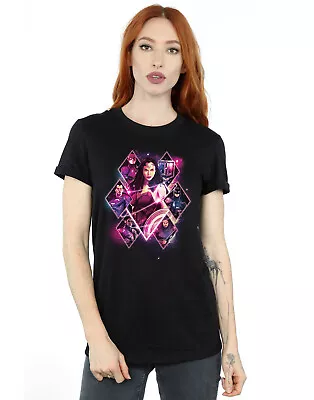 Buy DC Comics Women's Justice League Movie Team Diamonds Boyfriend Fit T-Shirt • 13.99£