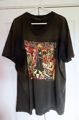 Buy Iron Maiden Dance Of Death Vintage T Shirt C2003 Size L - Very Used Condition • 9.99£