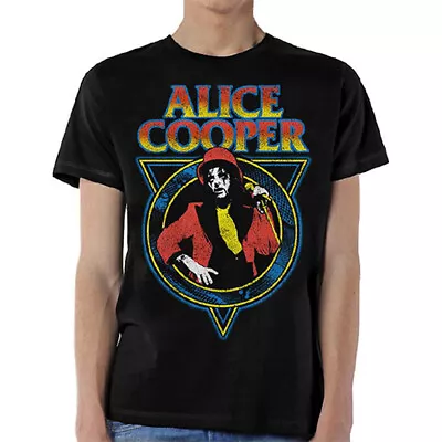 Buy Alice Cooper Microphone Pose Official Tee T-Shirt Mens Unisex • 16.06£