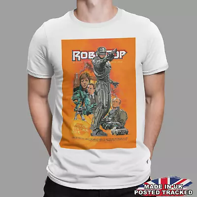 Buy Robocop T-Shirt Retro Vintage Classic Movie Tee Gift UK Poster  SCI Fi Orange • 6.99£