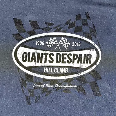 Buy Giants Despair Hill Climb 2018 T-Shirt Laurel Run Pennsylvania Car Blue Size L • 15.86£