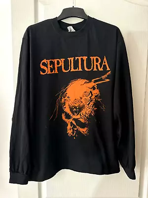 Buy Sepultura T-shirts Long Sleeve Size:L • 54£