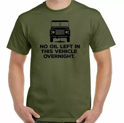 Buy Rover Defender T-Shirt No Oil Land 90 120 4X4  Road SVX 140 Mens Funny  • 10£