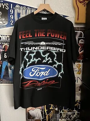 Buy Vintage 90s Ford Thunderbird Lightning Shirt L • 51.35£