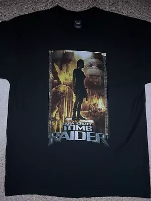Buy Vintage 2001 Lara Croft Tomb Raider Movie Promo Shirt XL Angelina Jolie • 84.02£