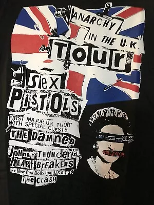 Buy SEX PISTOLS ANARCHY TOUR T.Shirt Punk Sid Vicious Damned Clash Xs To Xl Sizes ☠️ • 15£