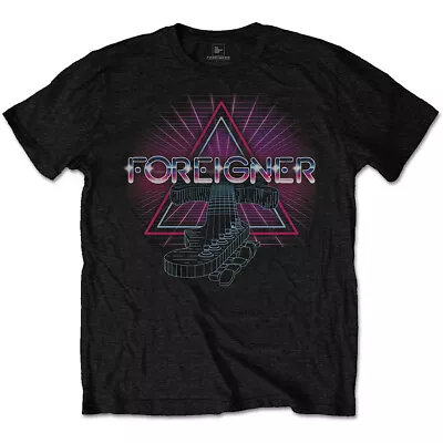 Buy Foreigner Neon Guitar Official Tee T-Shirt Mens • 14.99£