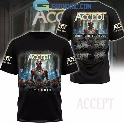 Buy 2024 Accept Humanoid Tour Schedule Hoodie T-Shirt • 25.20£