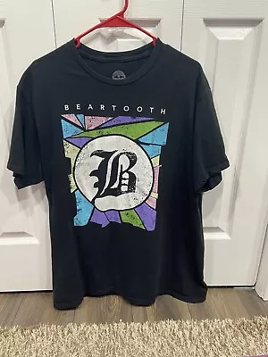 Buy BearTooth Band Official Tour Band T Shirt Red Bull Size XL Black Rock • 14.94£