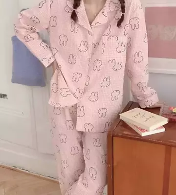 Buy Miffys Pajamas Suit Anime Cute Cartoon Cotton Sweat Absorption Home Clothes • 20.99£