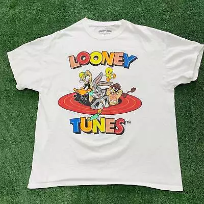 Buy Looney Tunes T Shirt Mens XL White Cartoon Comics • 10.50£
