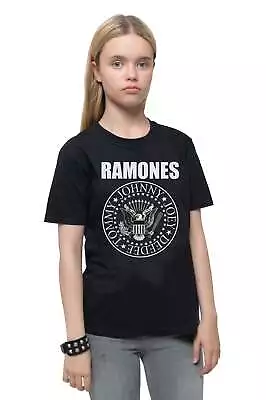Buy Ramones Kids T Shirt Presidential Seal Band Logo Official Black Ages 1-15 Yrs • 15.49£