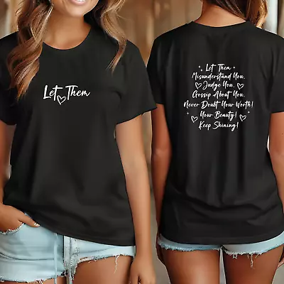 Buy Let Them Theory Iron On Transfers Tshirt Vest Jumper Party Inspirational Quotes • 11.99£