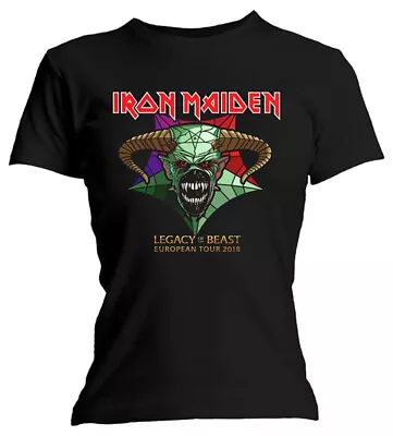 Buy Ladies Iron Maiden Legacy Of The Beast Tour  Official Tee T-Shirt Womens Girls • 17.13£