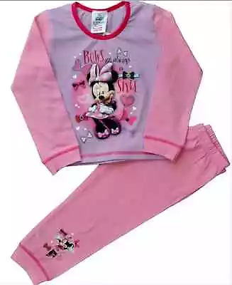 Buy Minnie Mouse Disney 100% Cotton Long Pyjamas Age 18-24 Months • 6.99£
