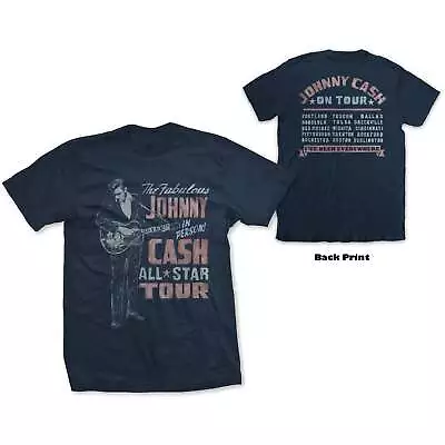 Buy Johnny Cash Unisex T-Shirt: All Star Tour (Back Print) OFFICIAL NEW  • 17.81£