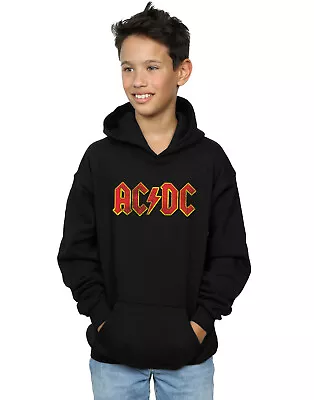 Buy AC/DC Boys Distressed Red Logo Hoodie • 18.99£