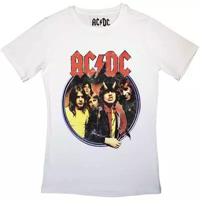 Buy AC/DC Ladies T-Shirt: Highway To Hell Circle (Large) • 16.87£