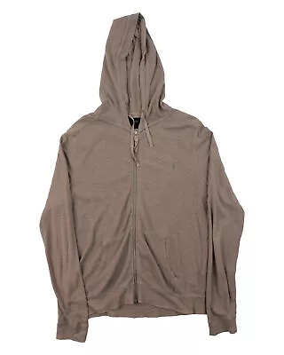Buy All Saints Classic Zip Up Clash Hooded / Hoody Jumper Size L • 33.59£
