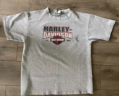 Buy Harley Davidson XL Thermal T-Shirt Fargo North Dakota Motorcycle • 18.63£