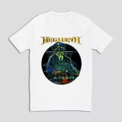 Buy Megadeth Vic Nuclear Button Crewneck Unisex T-Shirt • 19.32£