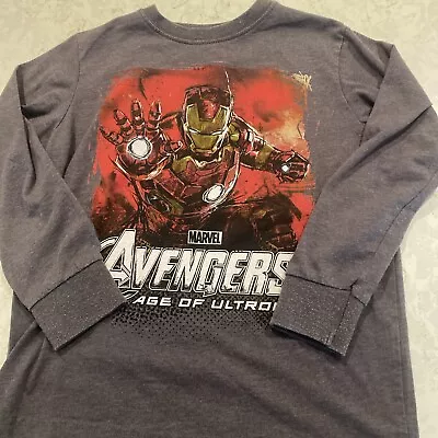 Buy MARVEL Avengers Age Of Ultron Captain America Boys T-Shirt Blue L • 4£