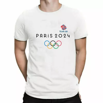 Buy Olympics Team GB 2024 Men's Tshirt England UK Union Jack Flag Unisex Sports Tee • 10.99£