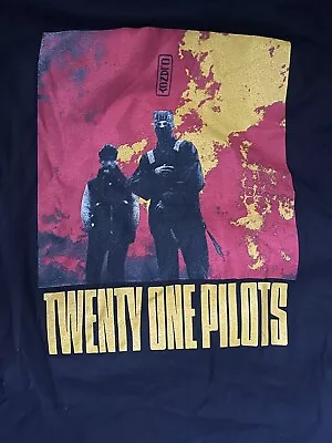 Buy Twenty One Pilots 21 The Clancy World Tour New Black T-shirt Size Large • 19.99£