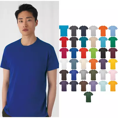 Buy B&C Collection #E190 TU03T - Mens Plain Cotton T-Shirt Mid Weight Straight F (A) • 8.19£