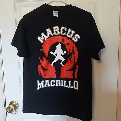 Buy Marcus Macrillo Black Red MMA Fighter Omega Werewolf Graphic Tee Size Medium • 7.47£