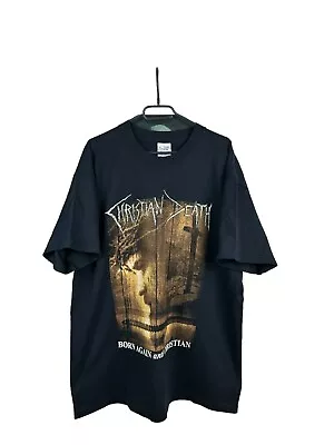 Buy Vintage Christian Death Band Shirt Tee Rare Size XL • 102.19£