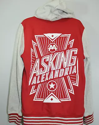 Buy Asking Alexandria Band Hoodie Size M Metal Core Varsity Style Mens Sweater • 56.01£
